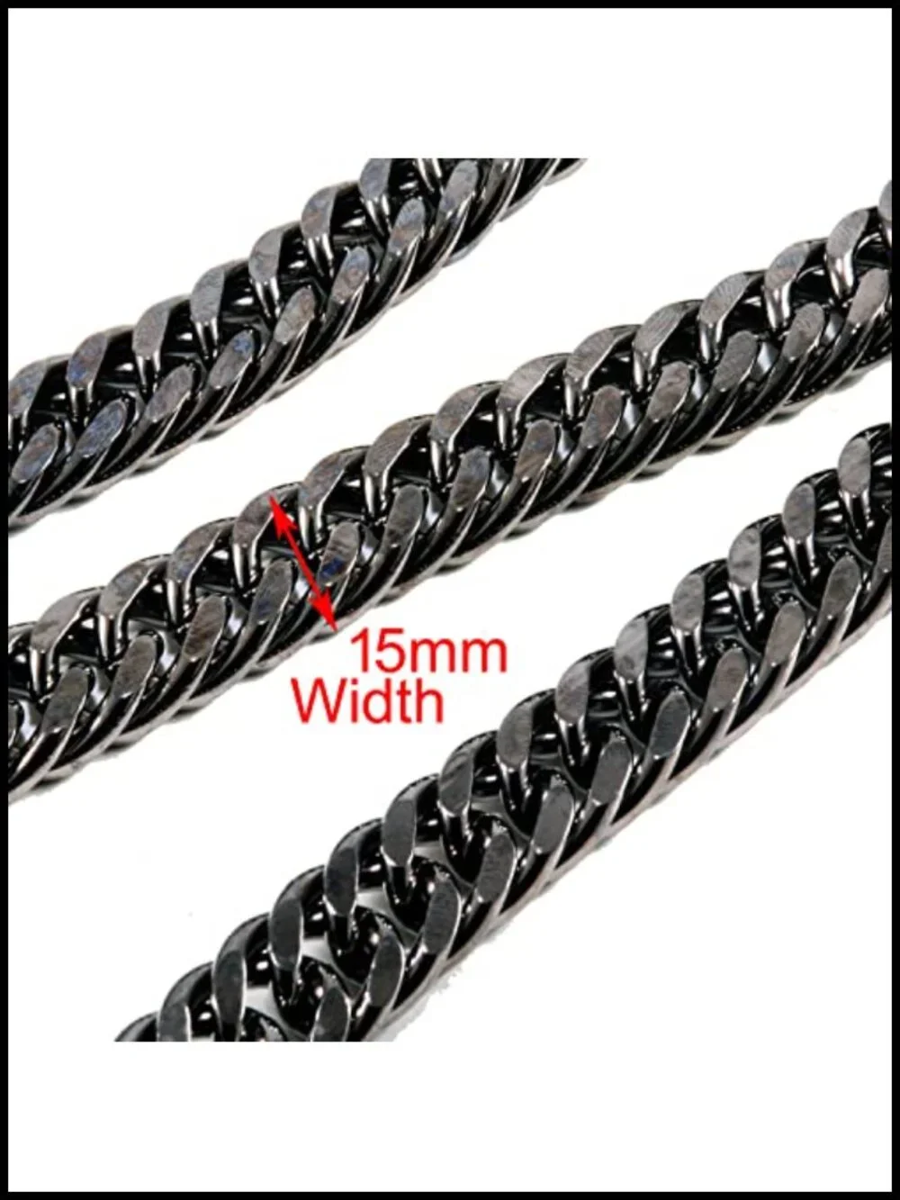 Heavy Duty Chrome Plated Steel Wallet Chain for Bikers & Truckers 20 inch